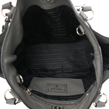 Prada Vitello Daino Side Pocket Tote Marmo 5 of 18