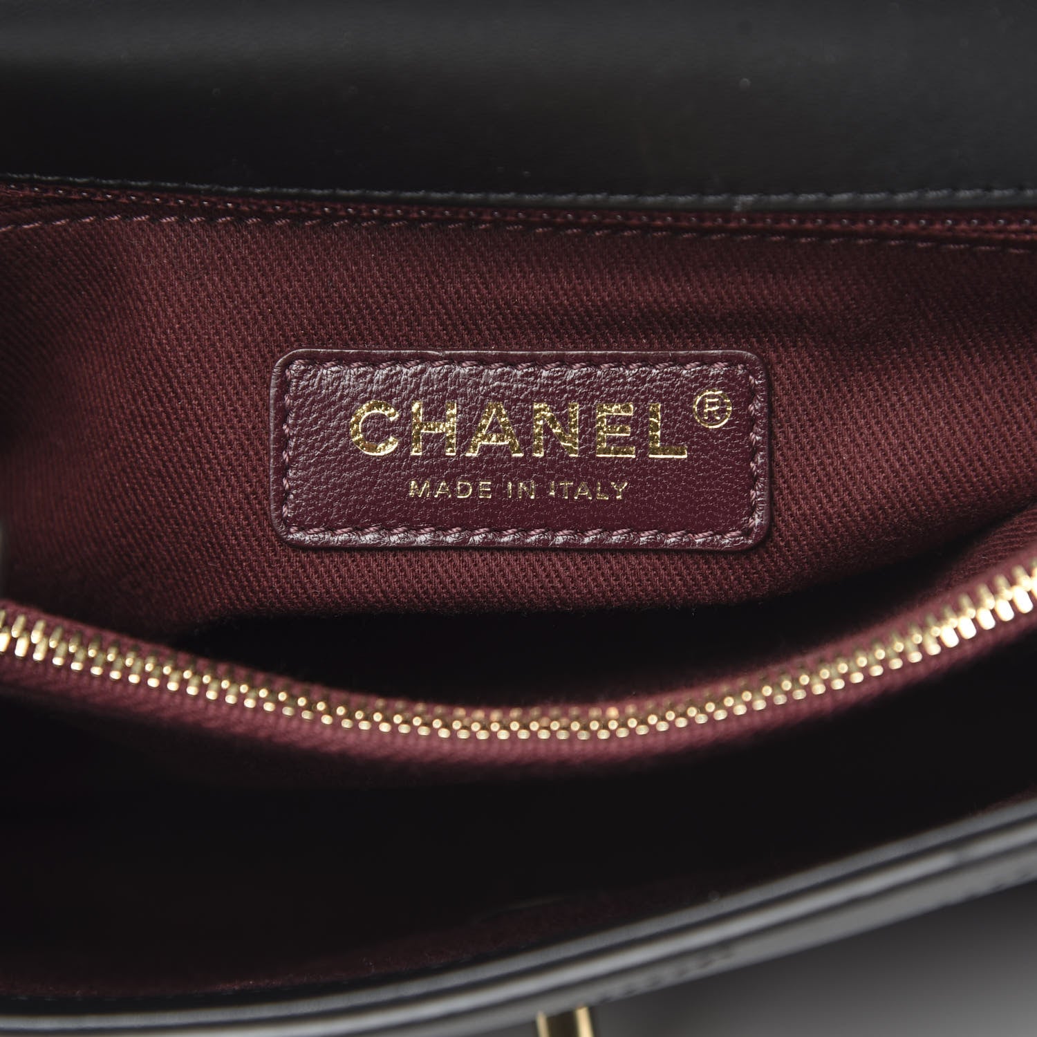 Chanel Calfskin Chevron Stitched Small Coco Flap Bag Black 6 of 12