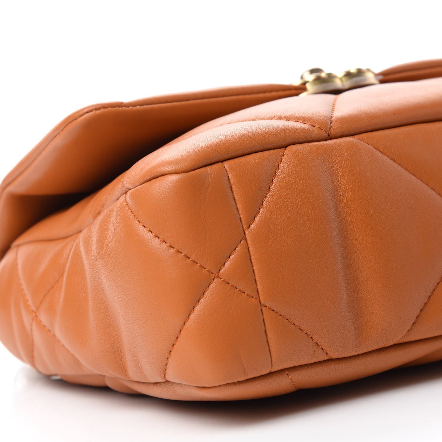 Chanel Lambskin Quilted Medium Chanel 19 Flap Light Brown 6 of 10