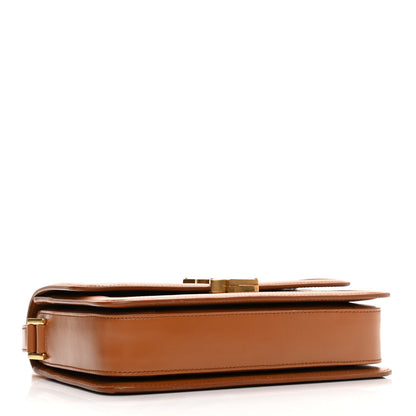 Saint Laurent Box Calfskin Monogram Medium Solferino Satchel Camel 4 of 10