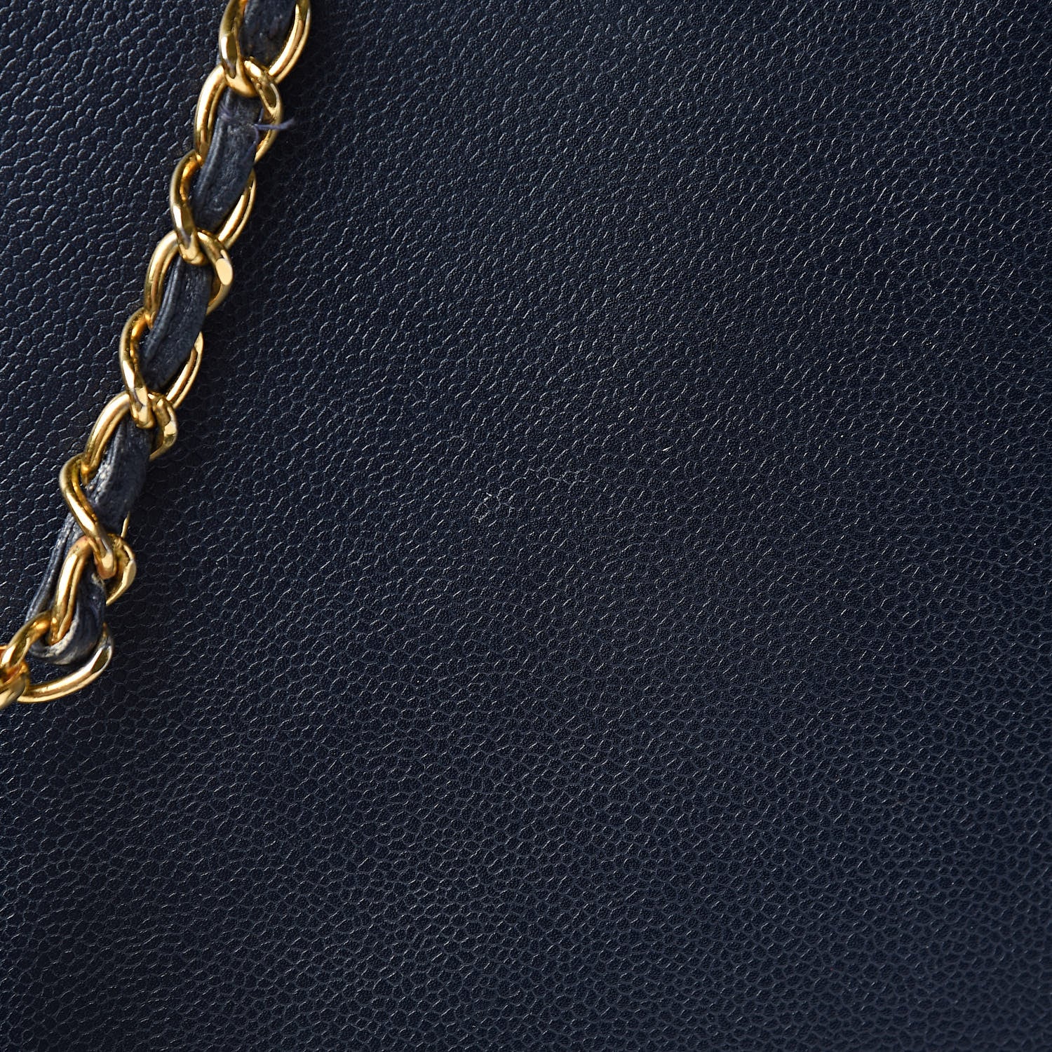 Chanel Caviar CC Tote Navy 11 of 18
