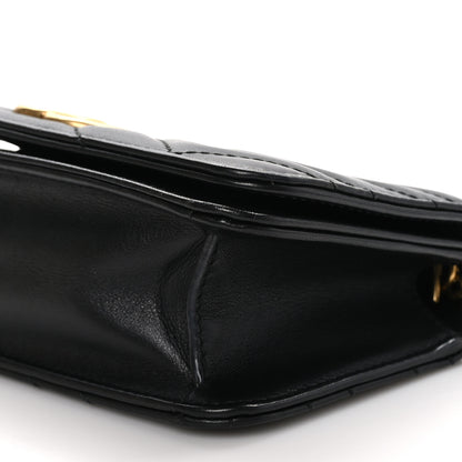 Gucci Calfskin Matelasse GG Marmont Mini Bag Black 9 of 10