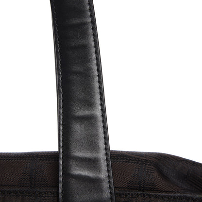 Chanel Nylon Medium Travel Tote Black Brown 10 of 14