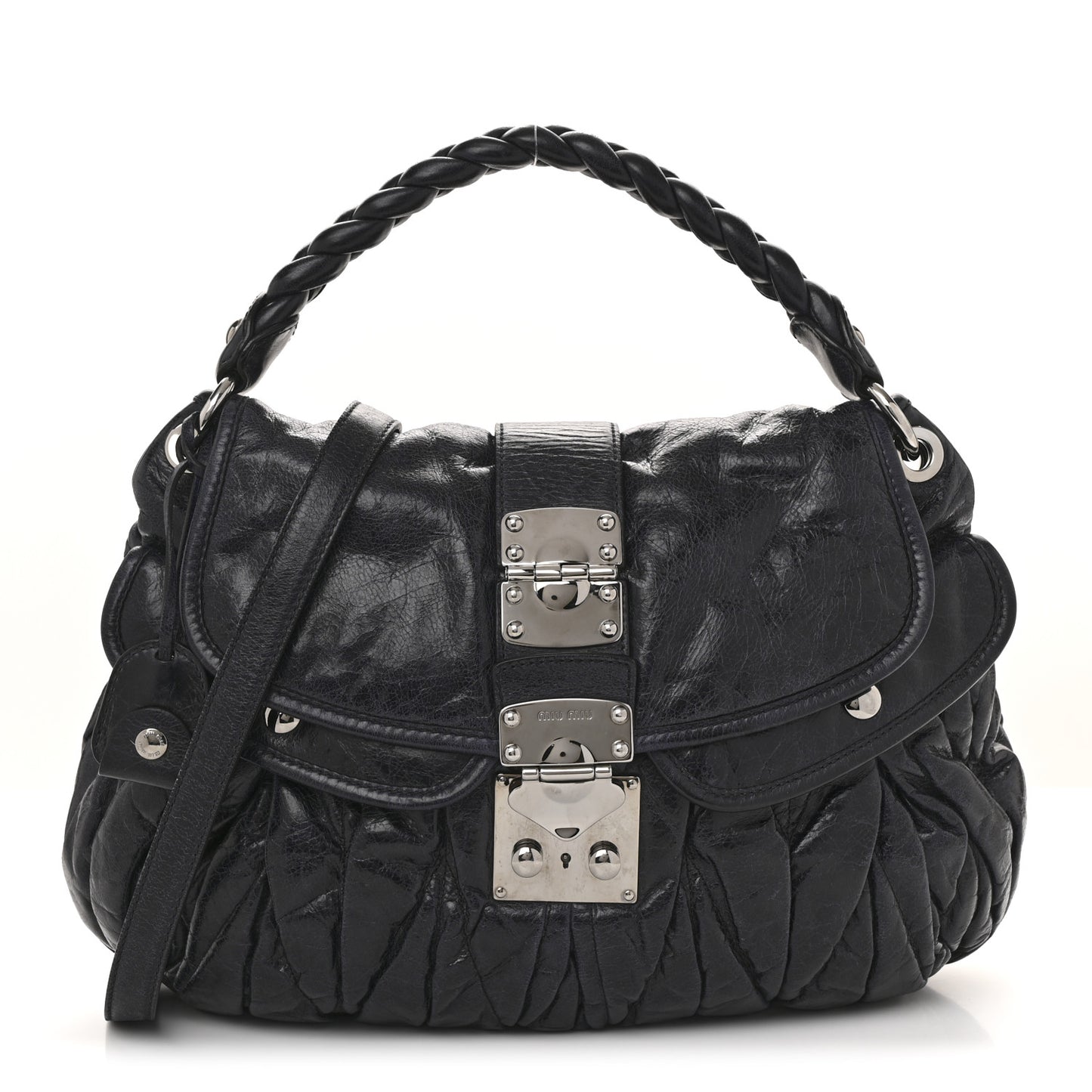 Nappa Matelasse Lux Coffer Hobo Bluette