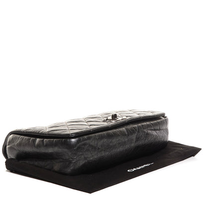 Chanel Aged Calfskin Quilted Medium Pondichery Flap Black 4 of 7