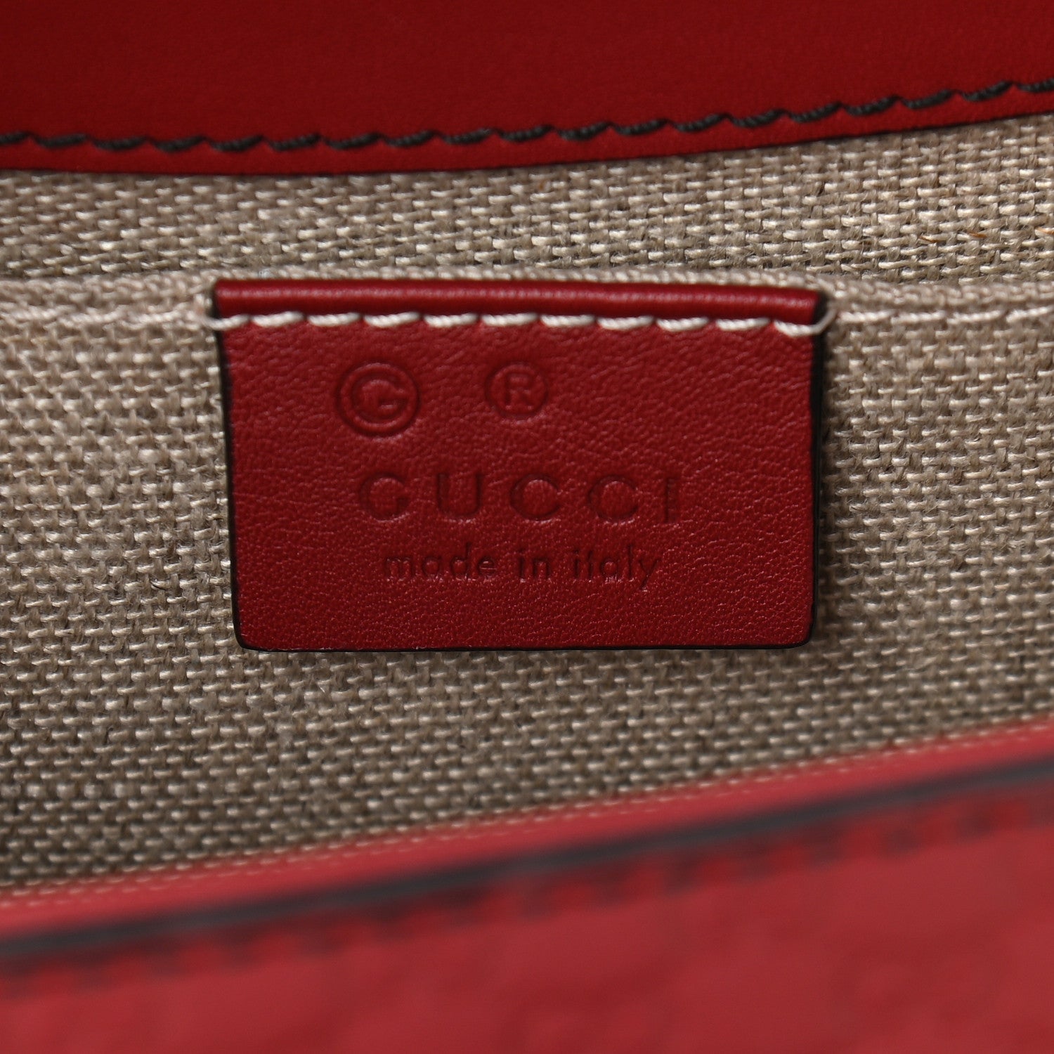 Gucci Microguccissima Medium Emily Chain Shoulder Bag Red 6 of 9