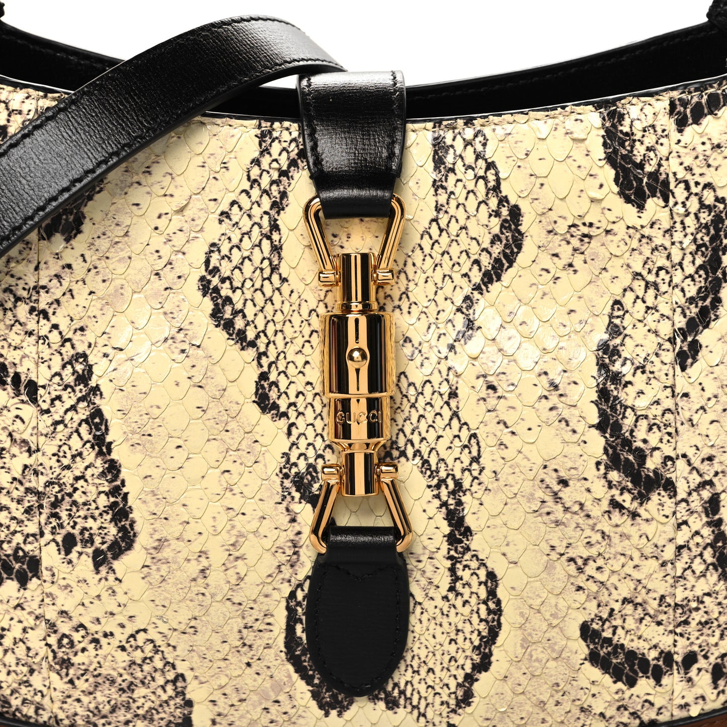 Snakeskin Calfskin Small Jackie 1961 Hobo Black Brown