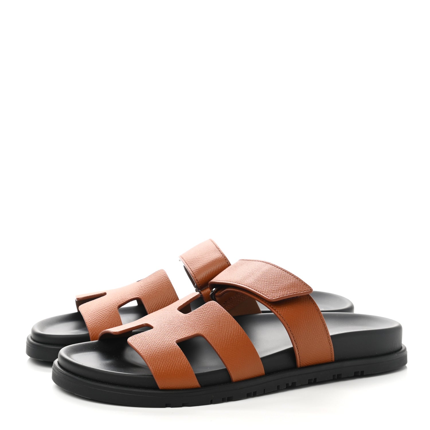 Hermes Epsom Womens Chypre Sandals 39 Natural 3 of 9