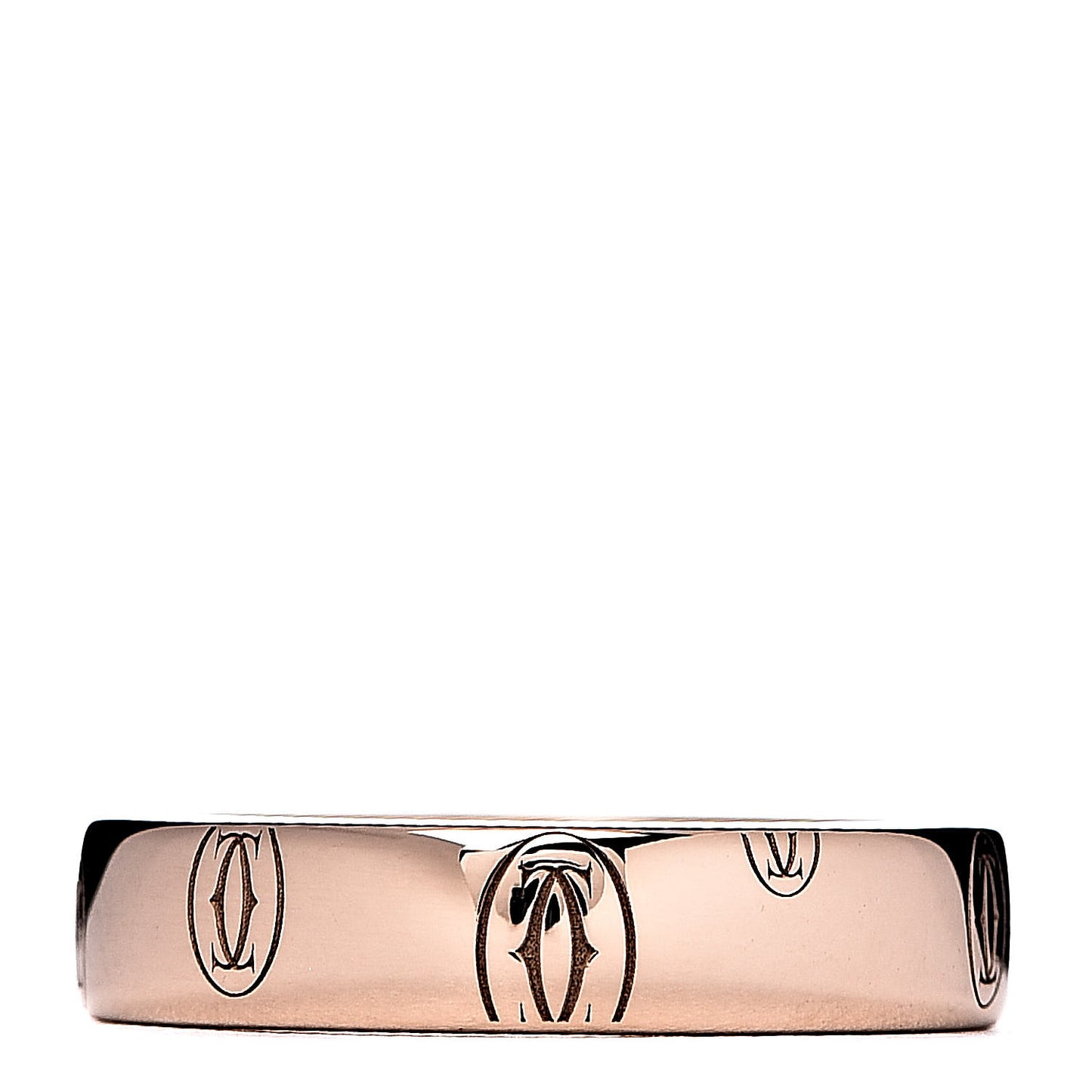 18K Pink Gold 4mm Happy Birthday Band Ring 47 4