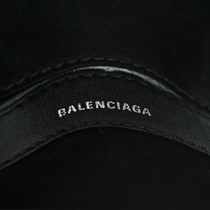 Balenciaga Semi Shiny Calfskin Rivet Crocodile Embossed XXS Ville Top Handle Bag Pink 6 of 14