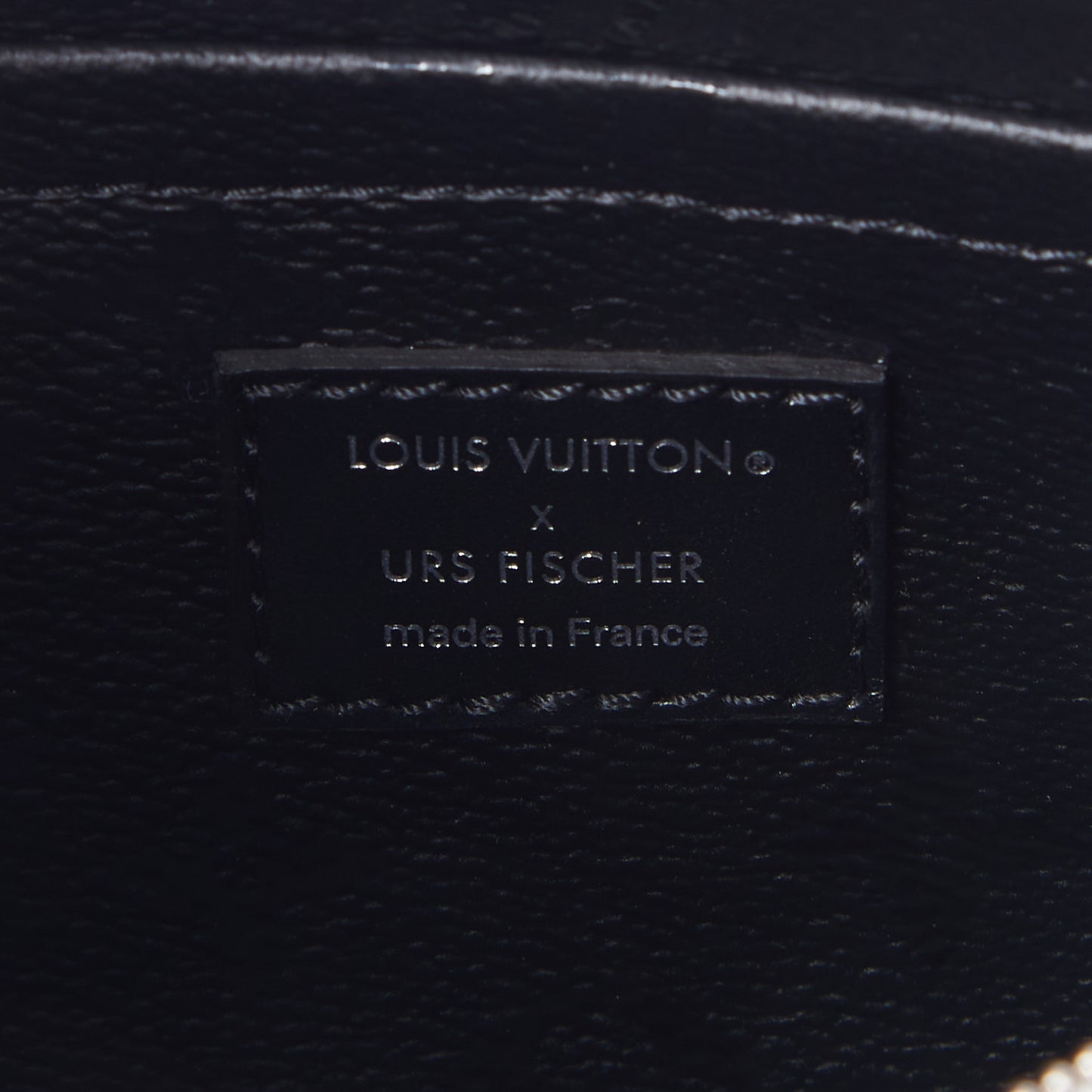 X UF Tufted Monogram Pochette Accessories White Black