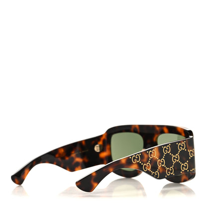Gucci Acetate Monogram Shield Sunglasses GG0983S Havana 4 of 7