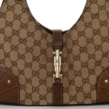 Gucci Monogram Calfskin Large Bardot Shoulder Bag Brown 12 of 17