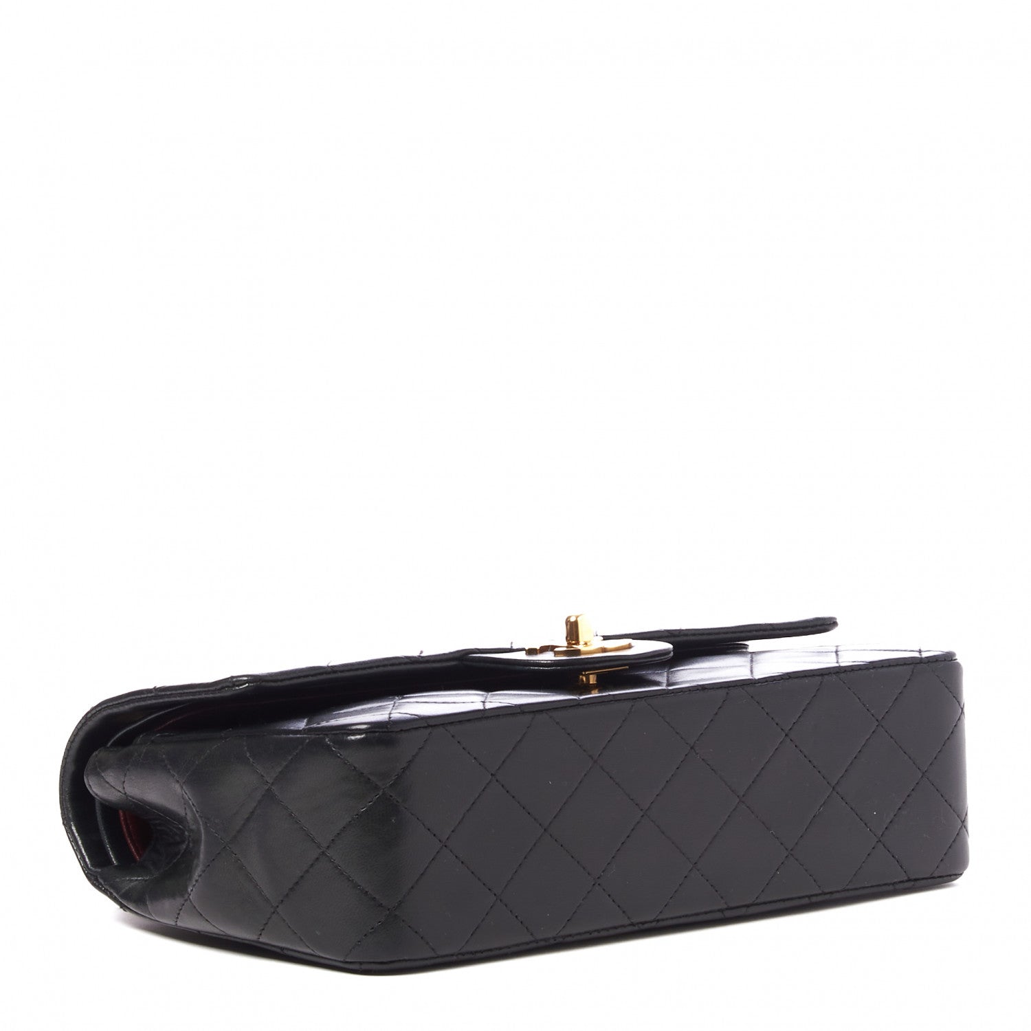 Chanel Lambskin Quilted Small Double Flap Black 3 of 9