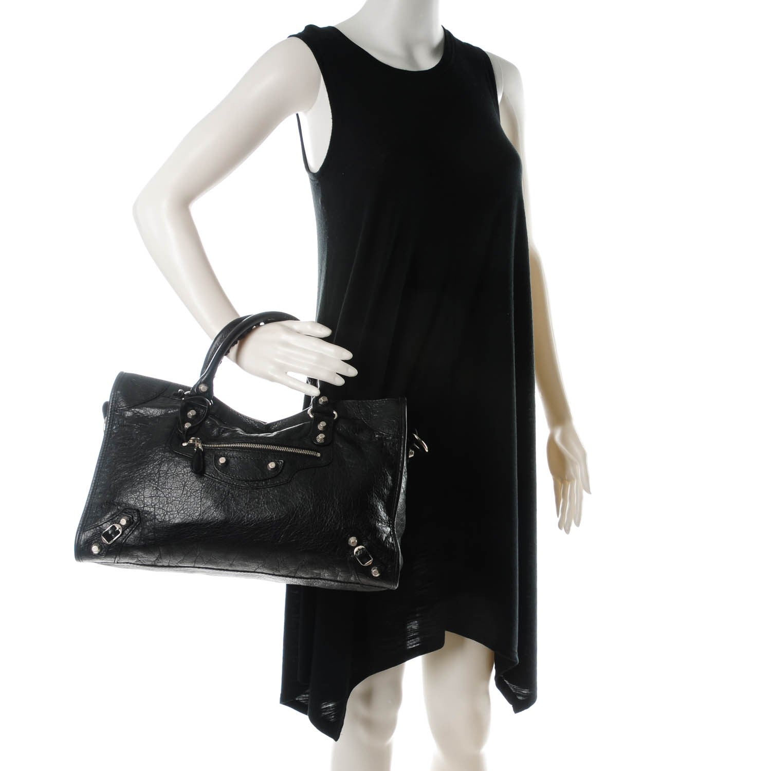 Balenciaga Agneau Giant 12 Silver Hardware City Black 2 of 8