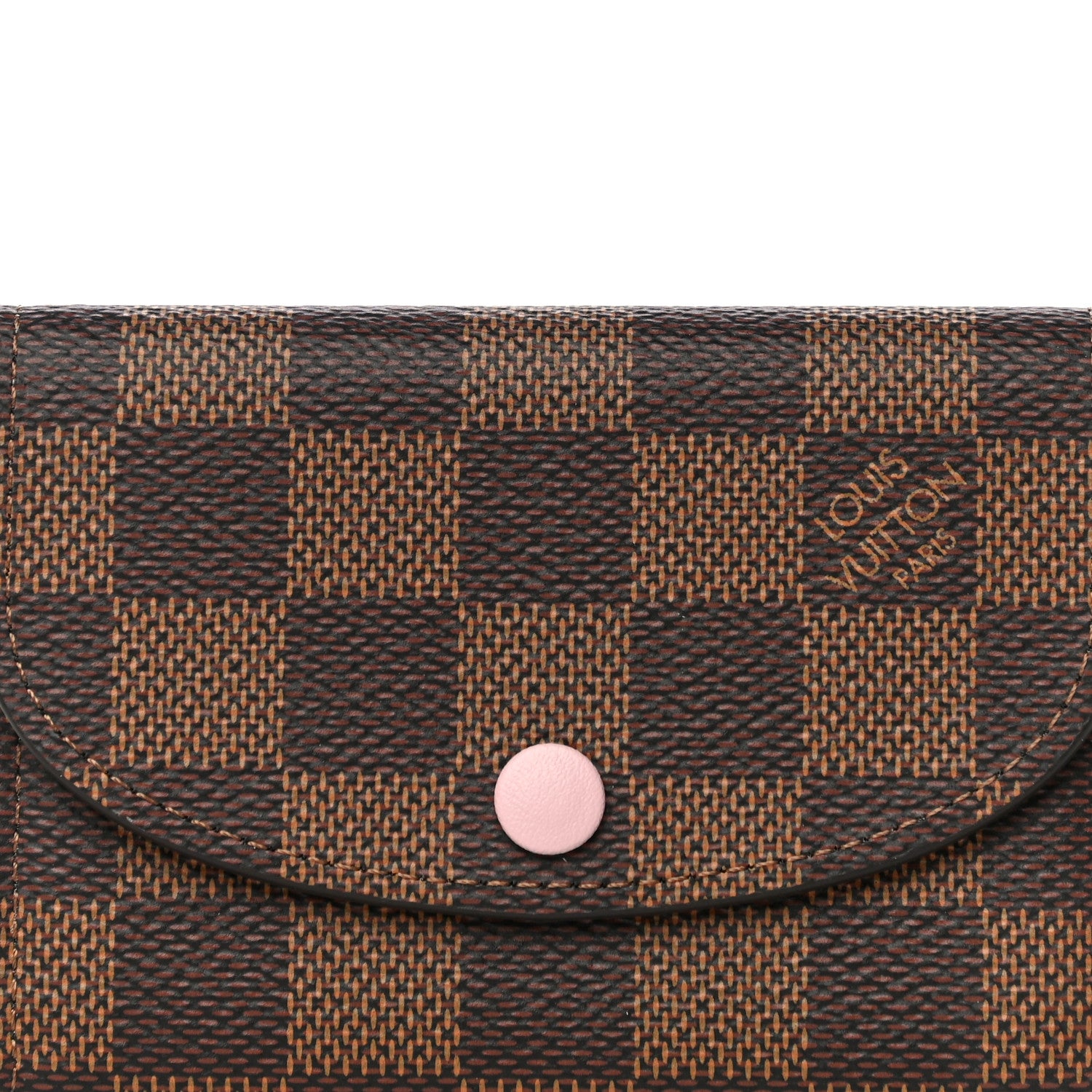 Louis Vuitton Damier Ebene Rosalie Coin Purse Rose Ballerine 7 of 10
