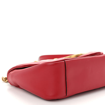 Gucci Calfskin Matelasse Small GG Marmont Shoulder Bag Hibiscus Red 9 of 10