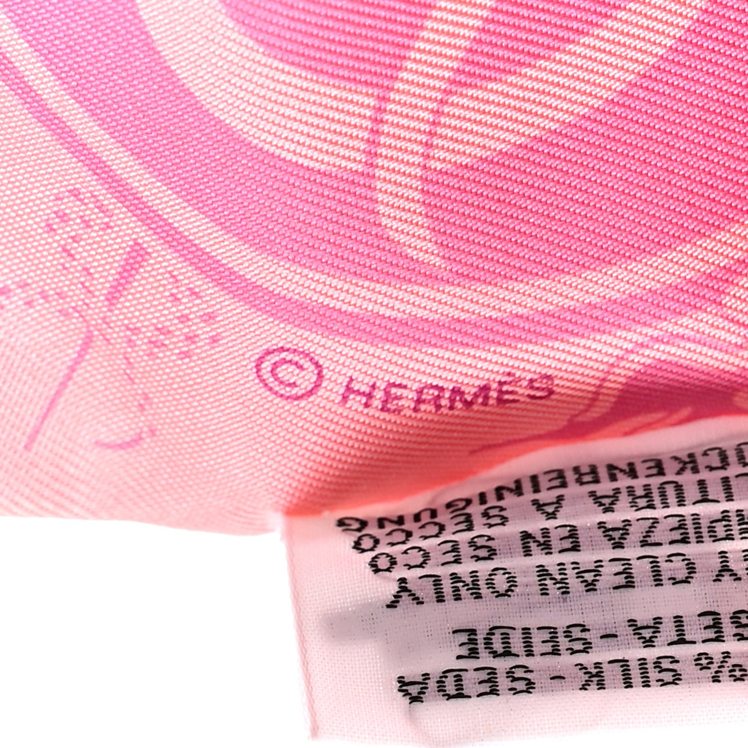Hermes Silk Ex-Libris Les Parisie Twilly Rose Malabar Jaune 3 of 5