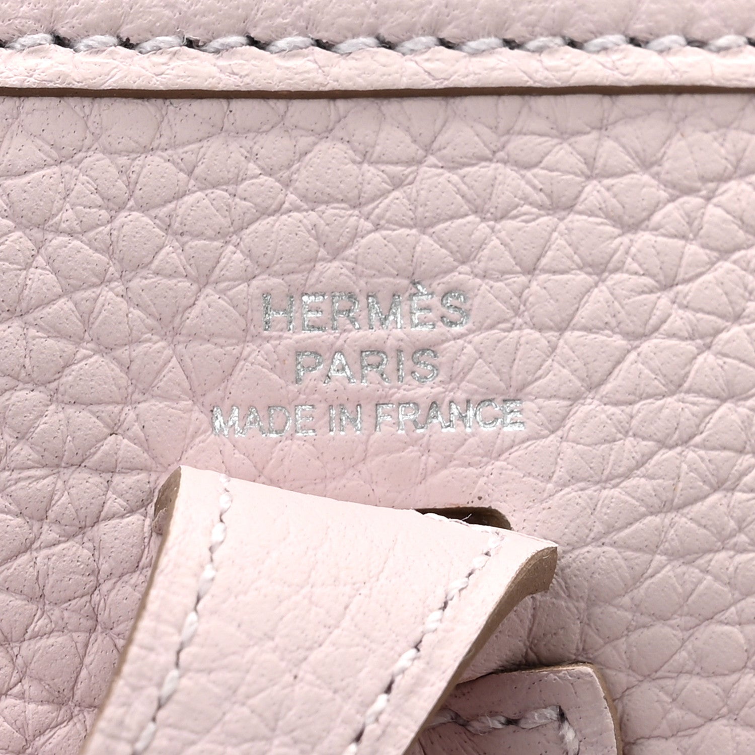 Hermes Taurillon Clemence Evelyne TPM Mauve Pale 6 of 10