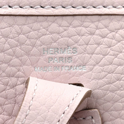 Hermes Taurillon Clemence Evelyne TPM Mauve Pale 6 of 10