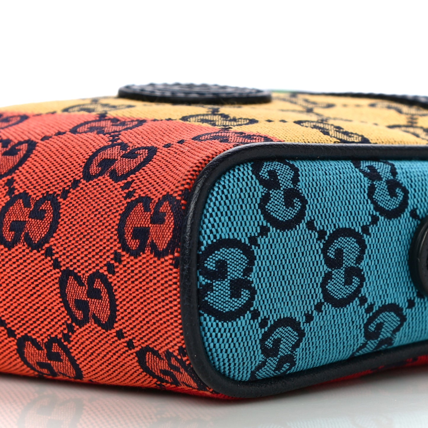 Monogram Multicolor Mini Retro Interlocking G Messenger Blue Rainbow Light Blue
