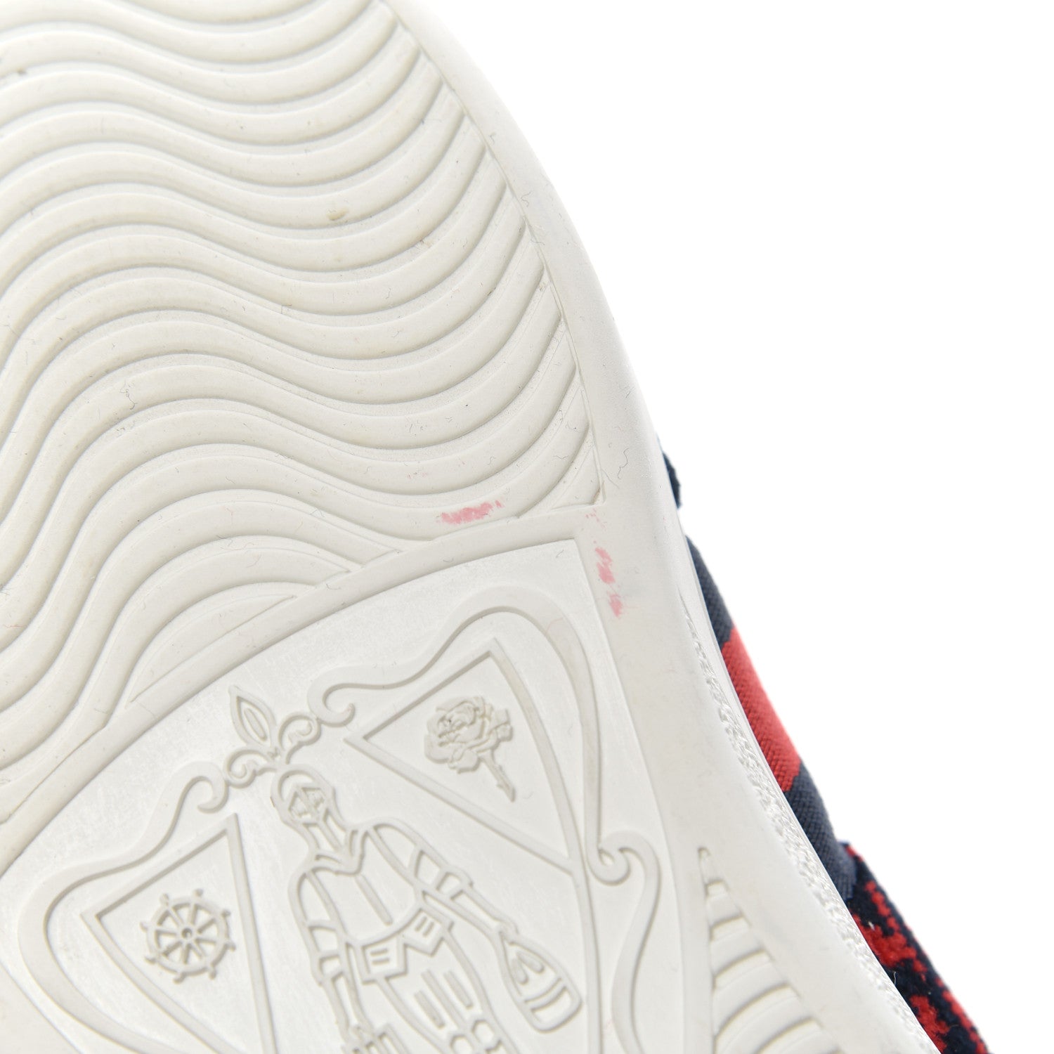 Gucci Terry Cloth GG Monogram Web Womens Ace Sneakers 36.5 Blue Red 9 of 16