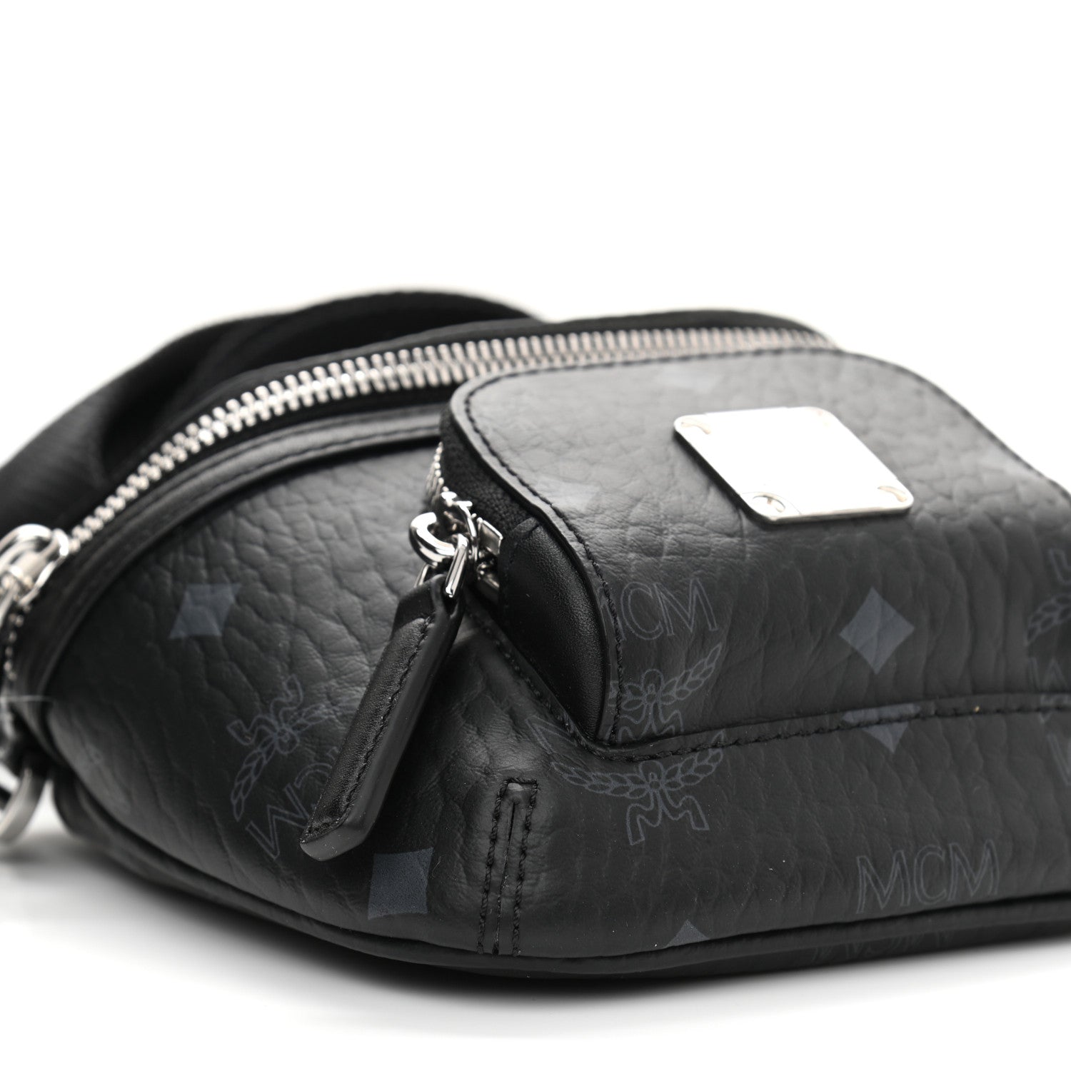 MCM Visetos X-Mini Aren Crossbody Bag Black 9 of 10