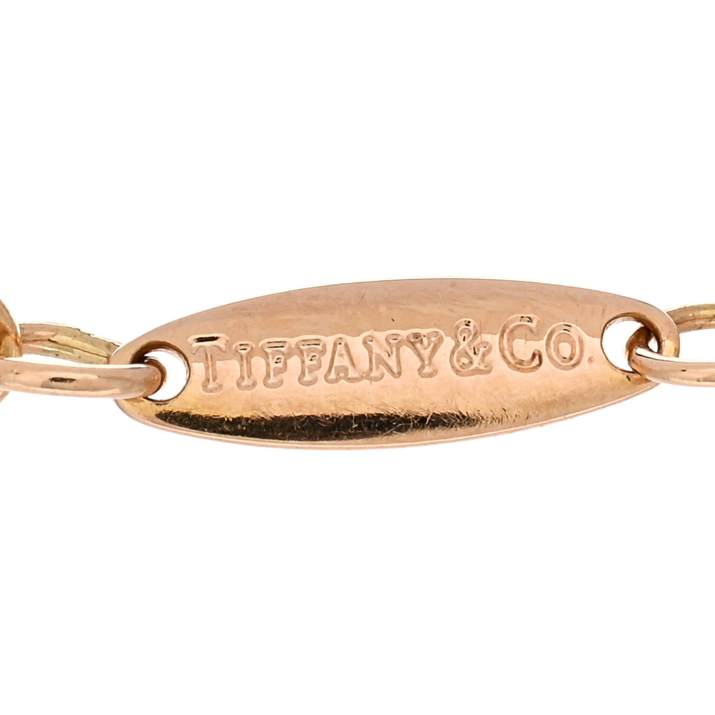 18K Rose Gold Diamond Elsa Peretti Diamonds by the Yard Heart Bracelet