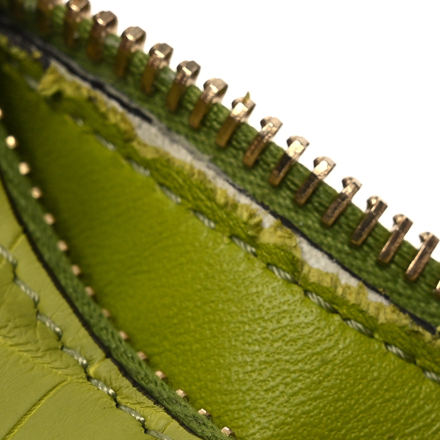 Crocodile Nano Fendigraphy Hobo Charm Wasabi