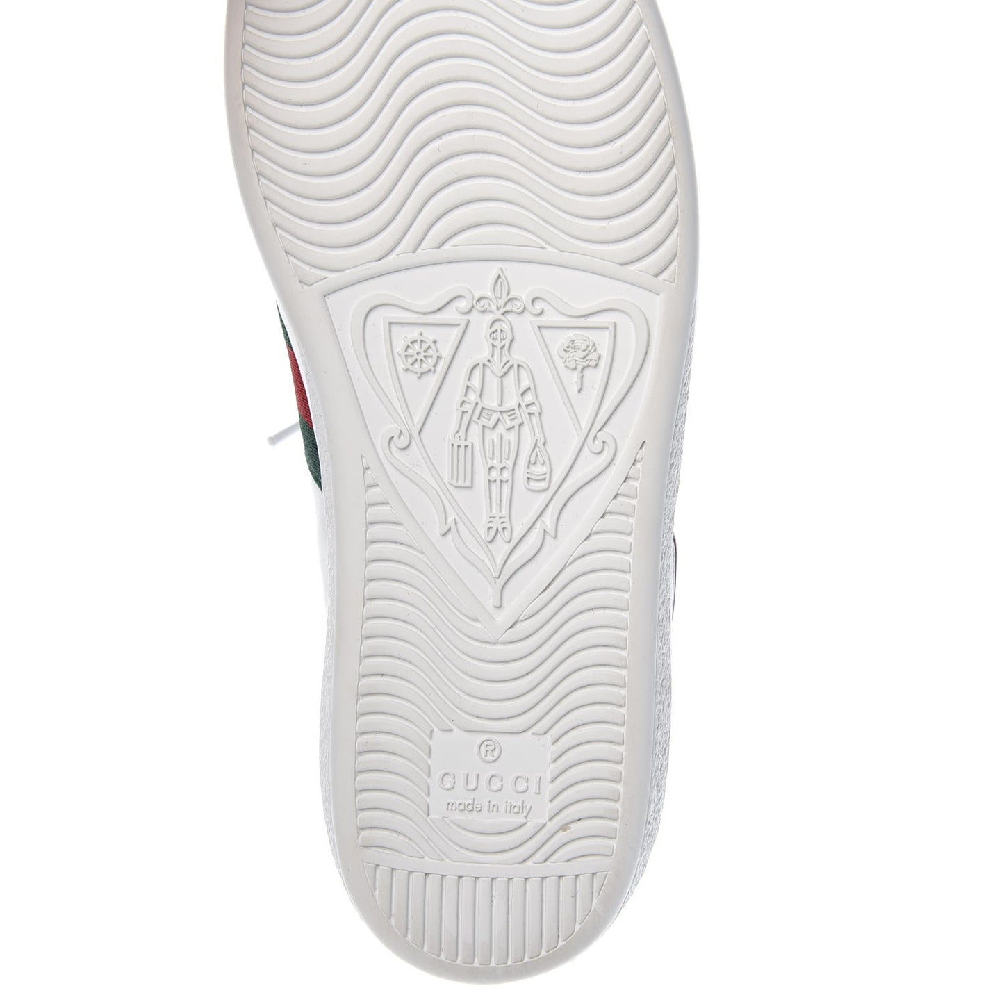 Calfskin Ayers Web Heart Embroidered Ace Sneakers 34 White