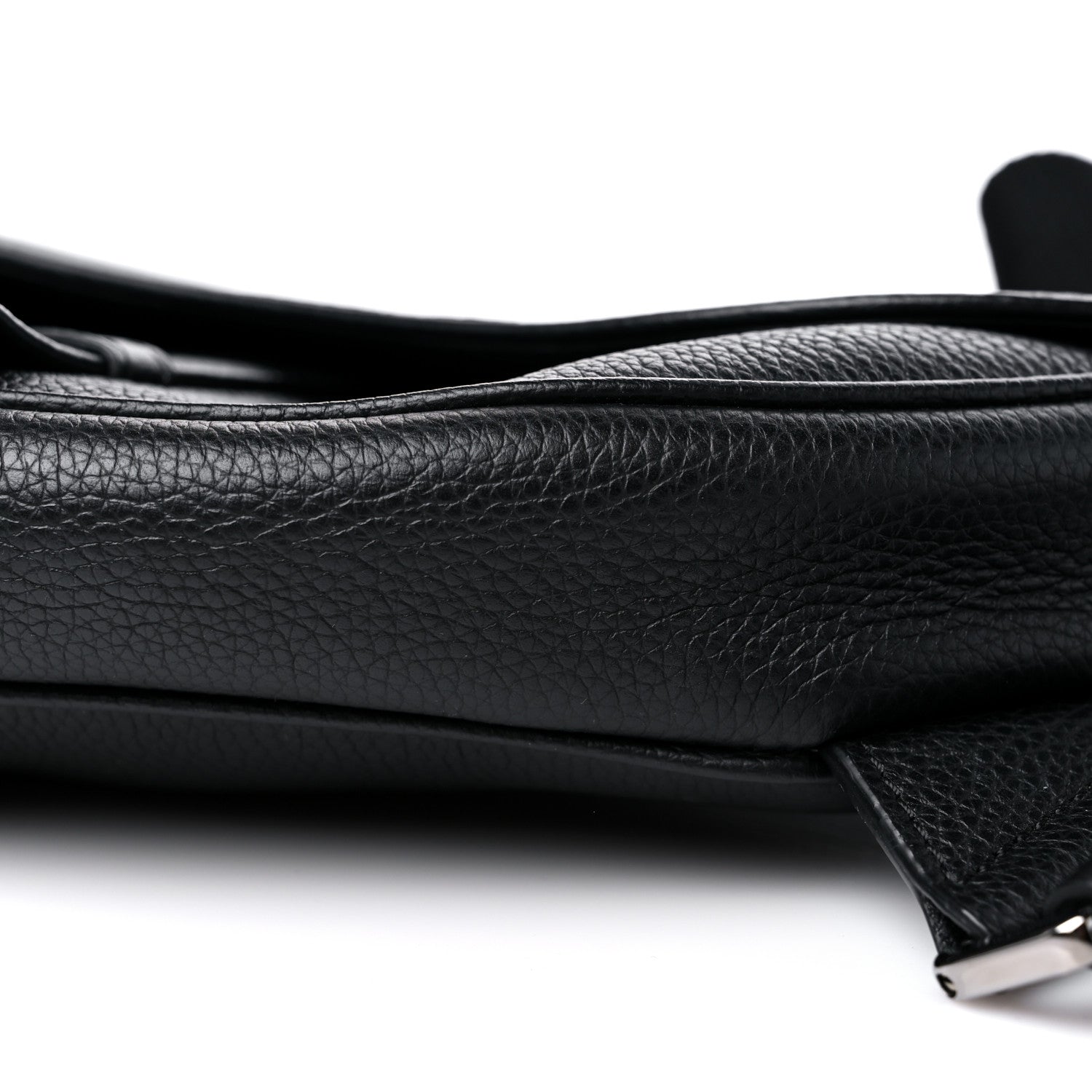 Christian Dior X SHAWN STUSSY Grained Calfskin Saddle Bag Black 9 of 12