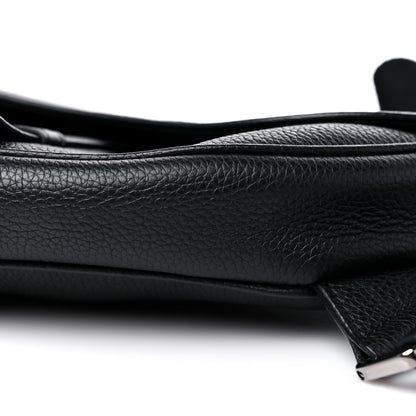Christian Dior X SHAWN STUSSY Grained Calfskin Saddle Bag Black 9 of 12