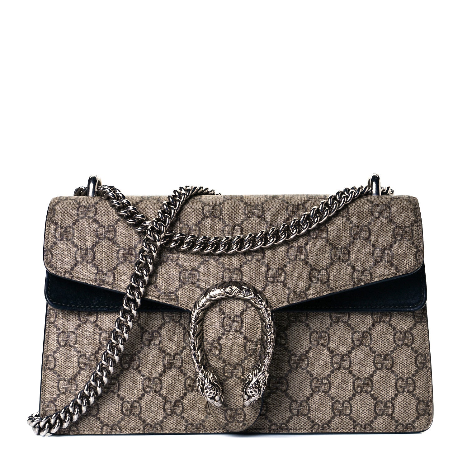 Gucci GG Supreme Monogram Small Dionysus Shoulder Bag Black 1 of 8