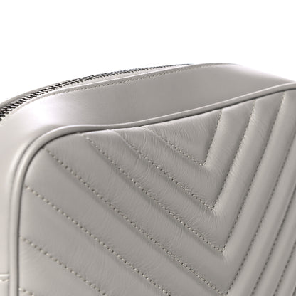 Saint Laurent Calfskin Matelasse Monogram Lou Camera Bag Granite 14 of 14