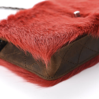 Chanel Goat Hair Wallet On Chain WOC Red 6 of 11