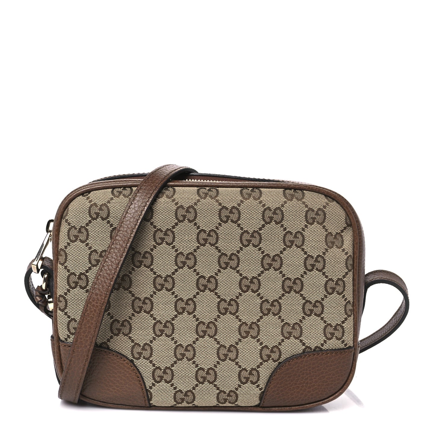 Monogram Mini Bree Messenger Bag Beige Tabacco