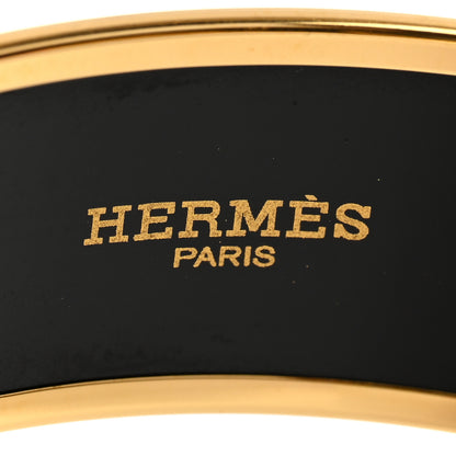 Hermes Enamel Printed Wide Dancing Circles Bracelet 4 of 6