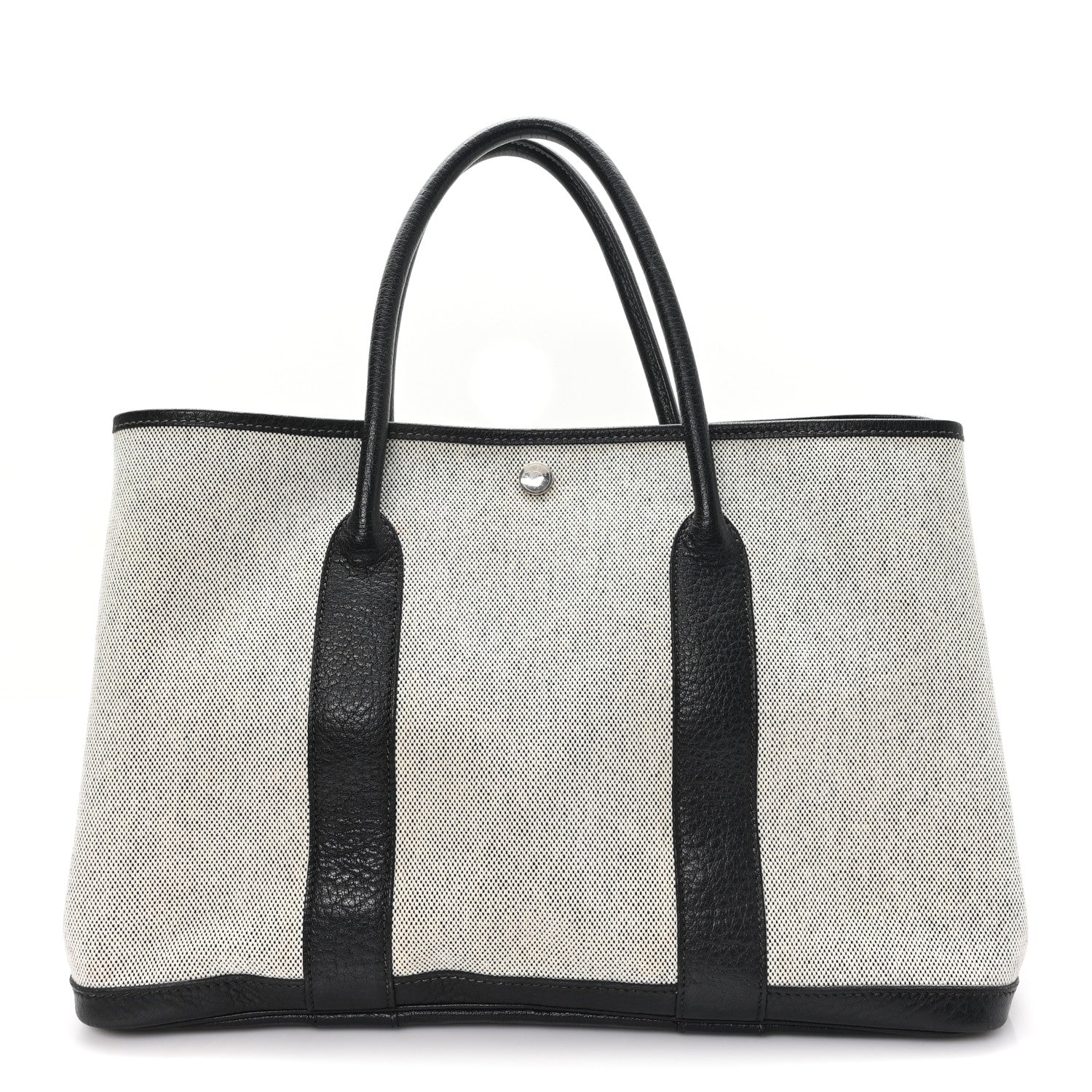 Hermes Buffle Skipper Toile Garden Party 36 MM Tote Black 1 of 8