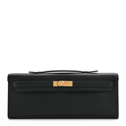 Hermes Swift Kelly Cut Clutch Pochette Black 1 of 7