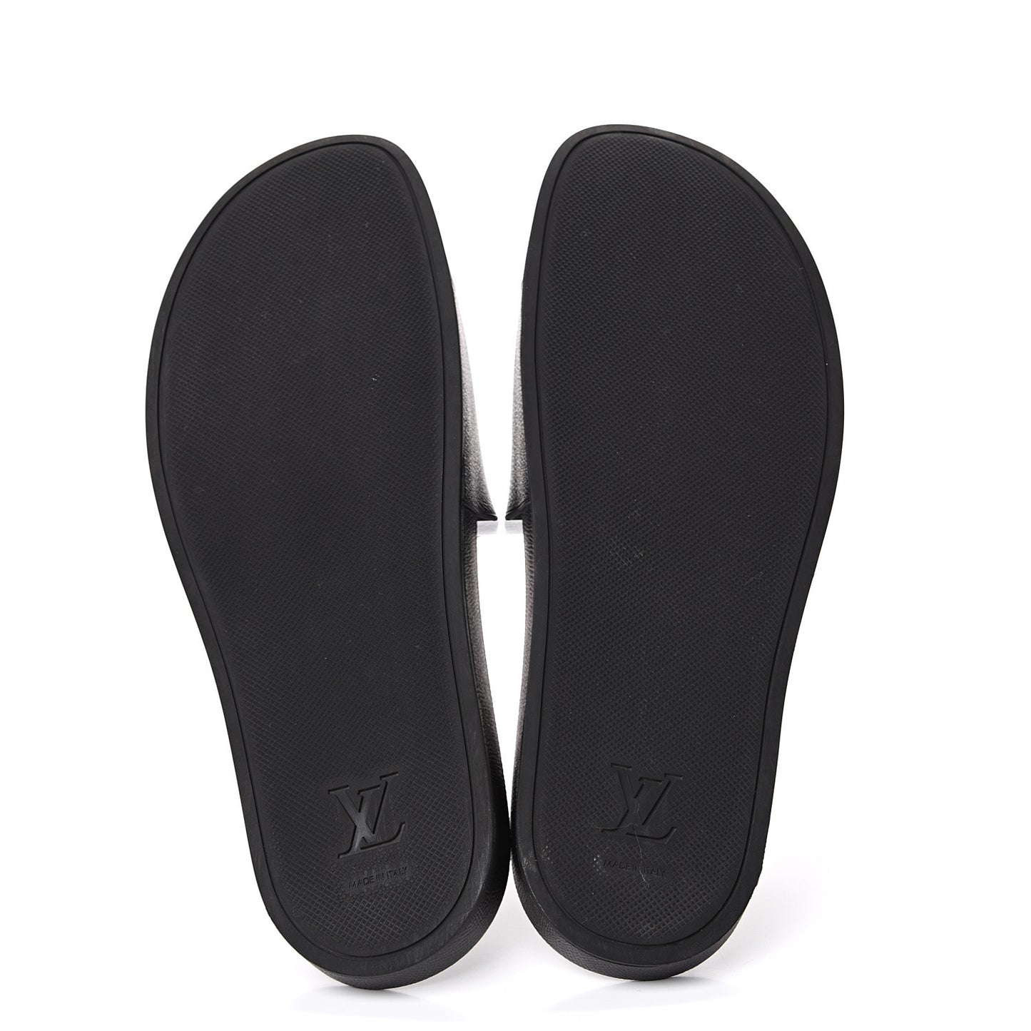 Rubber Monogram Eclipse Mens Waterfront Mules 12 Black