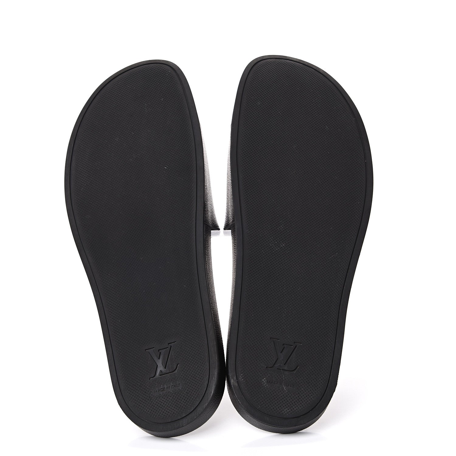 Louis Vuitton Rubber Monogram Eclipse Mens Waterfront Mules 12 Black 5 of 9