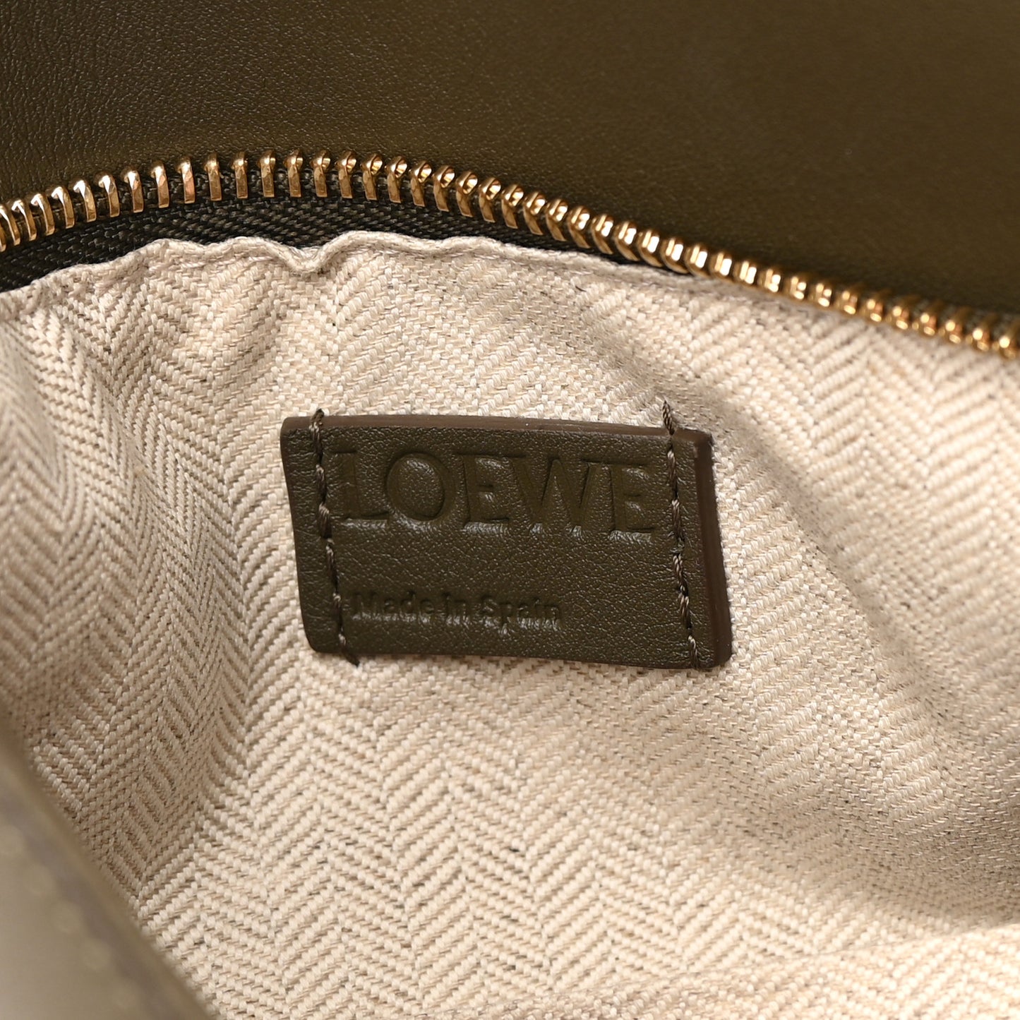 Calfskin Small Puzzle Bag Dark Khaki