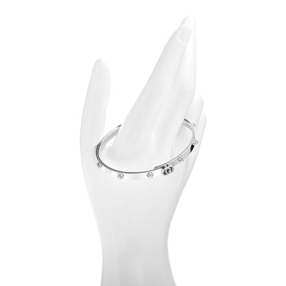 Gucci 18K White Gold Diamond GG Running Bracelet 2 of 4