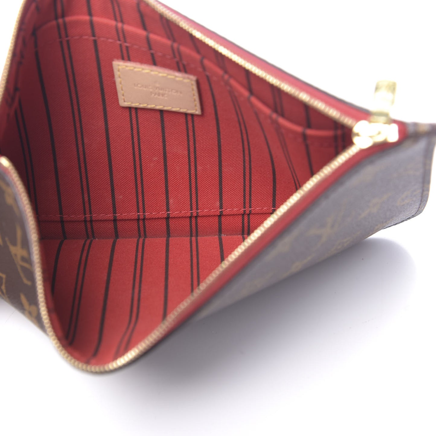 Monogram Neverfull MM GM Pochette Cherry
