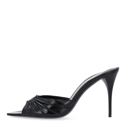 Saint Laurent Nappa Sugar Babylone 90 Mules 38 Black 1 of 11
