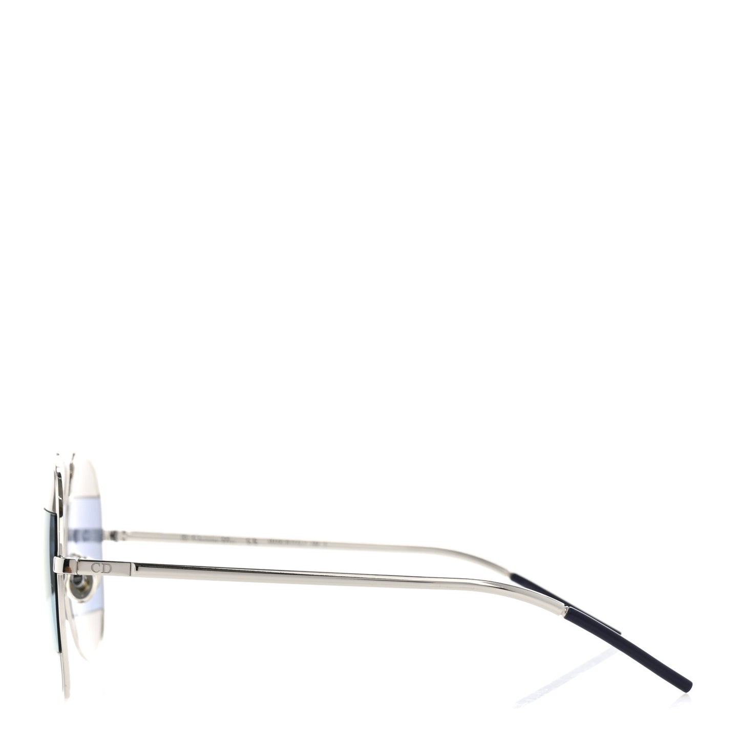 Split 1 Aviator Sunglasses Silver Blue