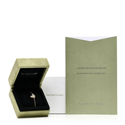 Van Cleef & Arpels 18K Yellow Gold Mother of Pearl Sweet Alhambra Butterfly Bracelet 5 of 5