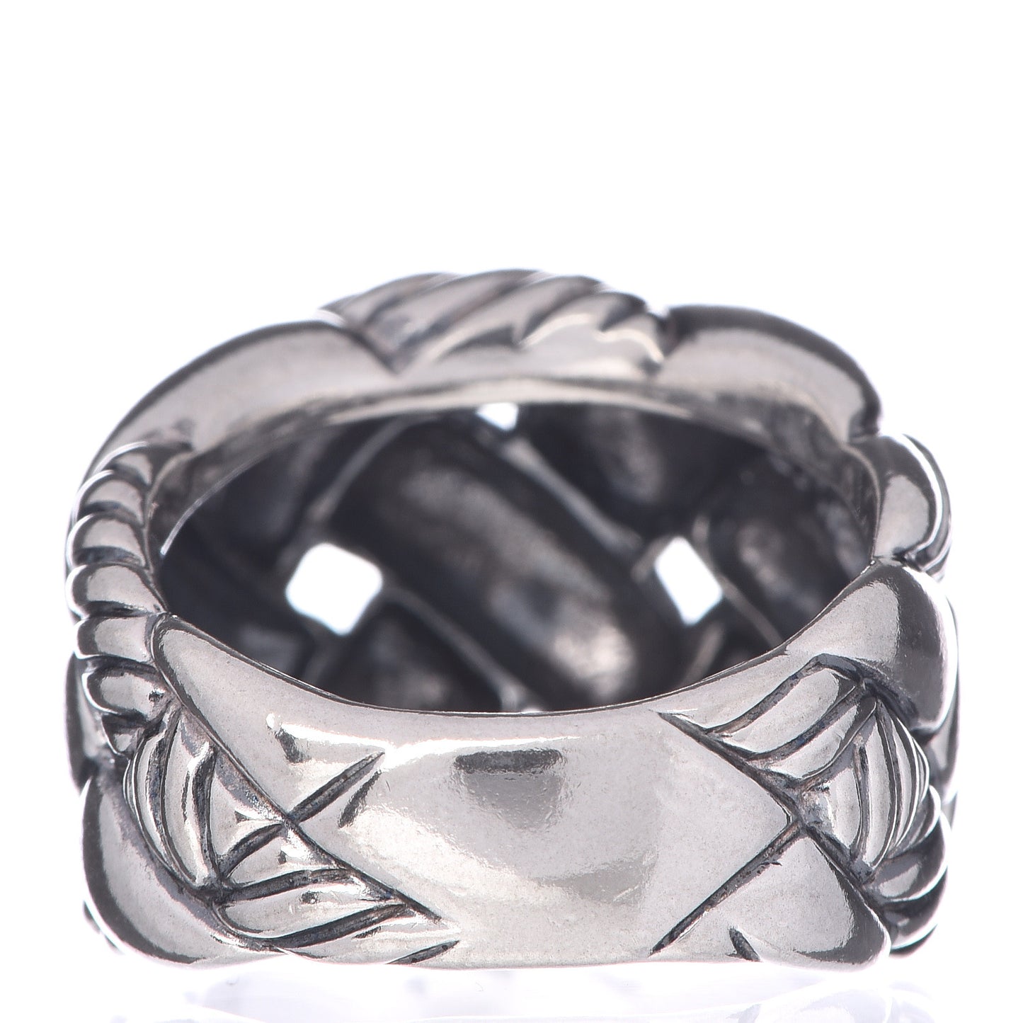 Sterling Silver Woven Cable Ring 54 7