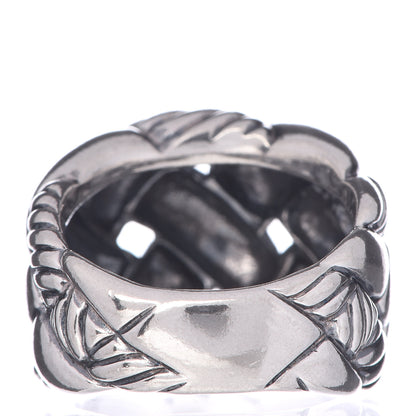 David Yurman Sterling Silver Woven Cable Ring 54 7 4 of 5