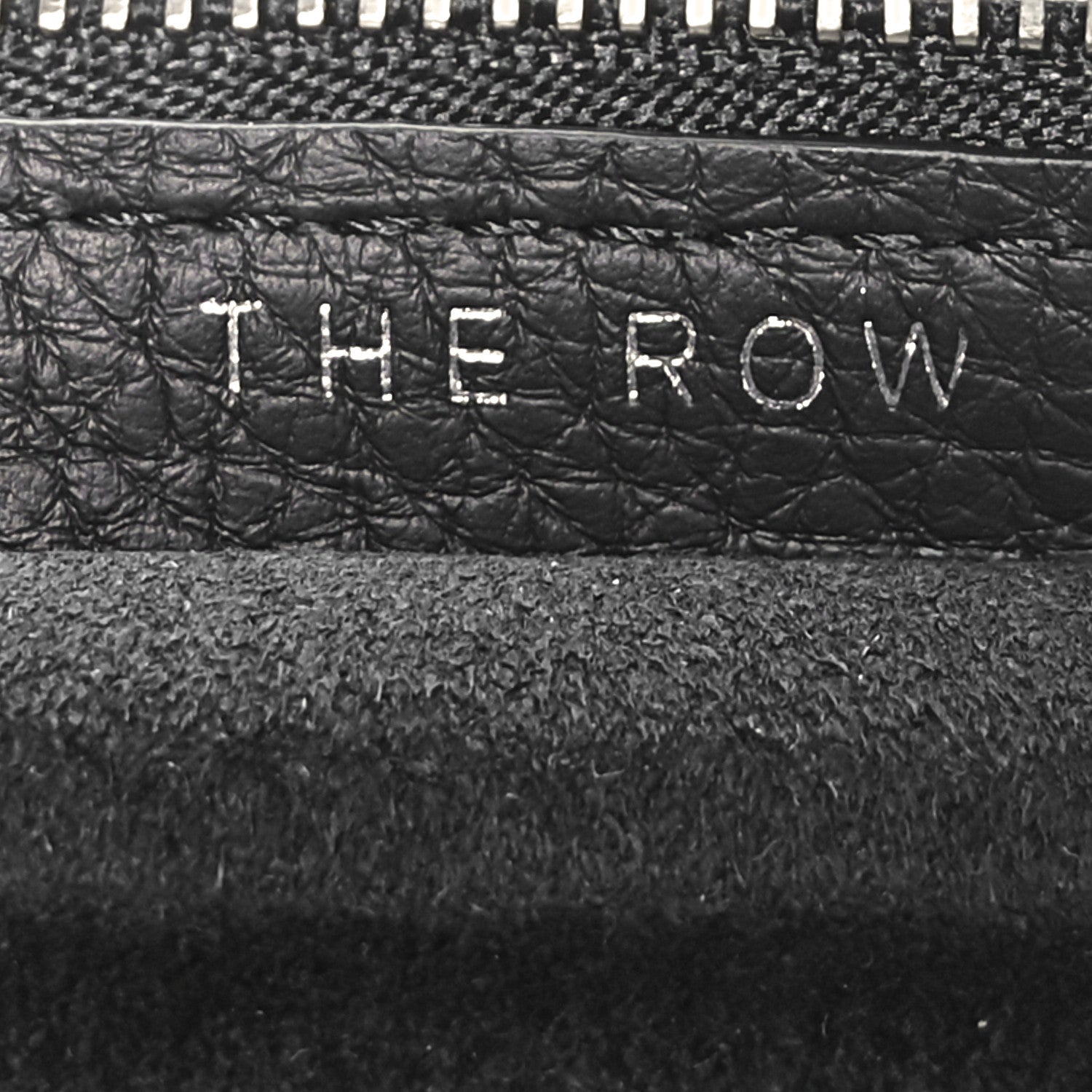 The Row Grained Calfskin Large Slouchy Banana Bag Black 7 of 10